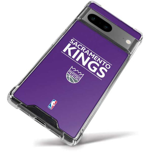 NBA Sacramento Kings Standard - Purple Google Pixel 8a Clear Case